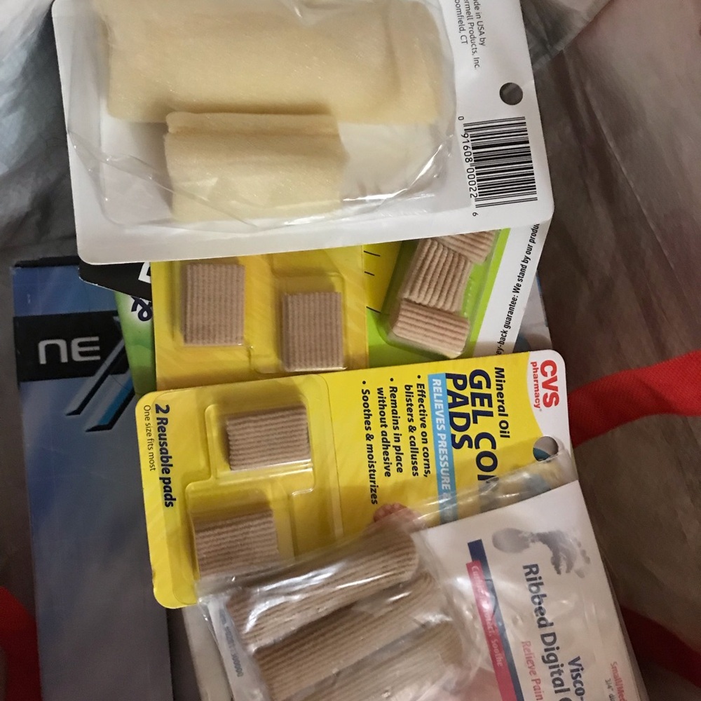 Feet care toes separators blister protection. Bundle.